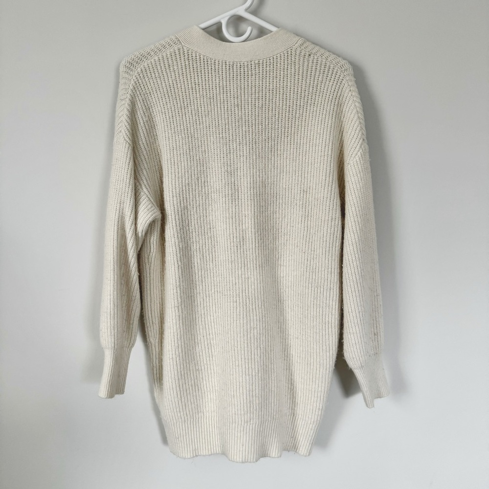 Express | Lace Pieced Button Front Cardigan - image 4